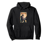 Jazz Cat - Classy Piano-Playing Cat Pullover Hoodie