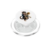 Jazz Cat Trombone Player Vintage Swing Music Cartoon Art PopSockets PopGrip for MagSafe