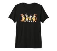 Jazz Cats & Sunglasses Aesthetic Premium T-Shirt