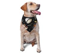 Jazz Collection Black DrumDog Bandanas Cat Puppy Scarfs Washable Pet Handkerchief