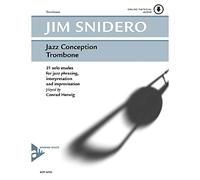 Jazz Conception for Trombone - 21 solo etudes for jazz phrasing, interpretation and improvisation - trombone - method with mp3 CD - [Language: English & German & French] - (ADV 14723)