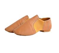 Jazz Dance Shoes for Girls Brown Black Anti-Slip Adult Sneakers(Brown,42(26cm))