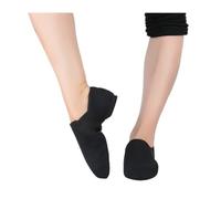 Jazz Dance Shoes Twin Slip On Oversize Sneakers for Girls Women(Canvas Black,FR36-23cm)