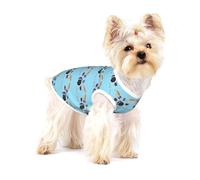 Jazz Drum Cotton Sleeveless Dog Tee Shirt Pet Vest Apparel Printed Lightweight T-Shirts For Small