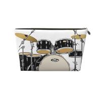 Jazz Drum Leather Travel Wash Bag, A Fashionable and Practical Makeup Organizer