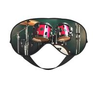Jazz Drum Print Functionality Cozy Eye Mask Adjustable Strap Nap Night Travel Camping Yoga Relax