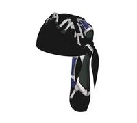 Jazz drum Print Helmet Cap Quick Dry Cycling Skull Wrap Breathable Polyester Adjustable Adult Summer Beanie
