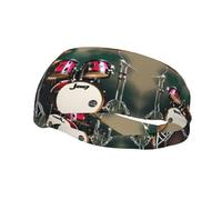 Jazz Drum Print Sweatbands Sports Headband for Men Women,Athletic Sweatband for Tennis,Basketball,Running,Gym
