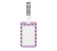 Jazz Drum Printed Id Badge Holder with Neck Strap Vertical Waterproof Name Card Holder for Office School
