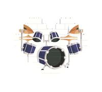 Jazz drum Printed Jigsaw Puzzle 10.8x12.8 CM, Heart-Shaped Puzzle Challenging Game for Adults, Fun Decorative Wall Decor
