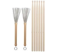 Jazz Drum Stick, Convenient High-Quality Soft Sound Drum Stick, for Student Beginner(Golden)