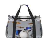 Jazz Drum Travel Bag, Weekender Bags For Women Men For Outdoor Adventures, Ideal For Camping And Hiking, Black, One Size