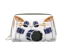 Jazz Drum Travel Makeup Bag with Compartment,Portable Cosmetic Organizer Bags,Toiletry Bag