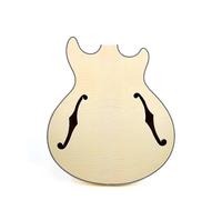 Jazz Guitar Body Tiger Grain Maple Composite Panel Maple Composite Back Panel
