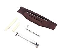 Jazz Guitar Bridge With Bone Saddles, Metal Luthier Jazz Guitar Mandolin Part Archtop Jazz Guitar Bridge