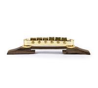 Jazz Guitar Rosewood Bridge with Saddles Gold Plated