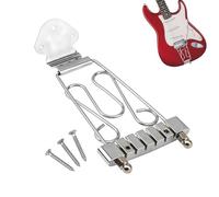 Jazz Guitar Tailpiece Bridge - 6 String Semi Hollow Guitar Component, Stylish Embellishment, Strong Precision Fit | Electric Guitar Hardware for Cutaway Archtop Instruments in Performance Studio