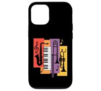 Jazz Instruments Saxophone Piano Trumpet Trombone Case for iPhone 12/12 Pro