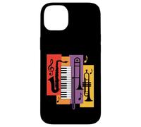 Jazz Instruments Saxophone Piano Trumpet Trombone Case for iPhone 14 Plus