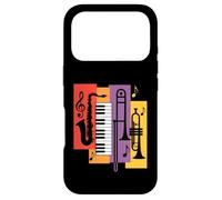 Jazz Instruments Saxophone Piano Trumpet Trombone Case for iPhone 17 Pro