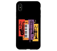 Jazz Instruments Saxophone Piano Trumpet Trombone Case for iPhone XS Max