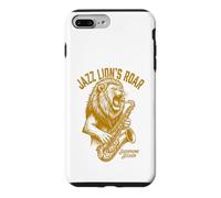 Jazz Lion's Roar Vintage Lion Playing Saxophone Session Case for iPhone 7 Plus/8 Plus