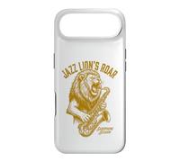 Jazz Lion's Roar Vintage Lion Playing Saxophone Session Case for iPhone Air