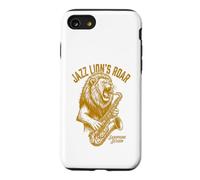 Jazz Lion's Roar Vintage Lion Playing Saxophone Session Case for iPhone SE (2020) / 7/8