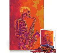 Jazz Lover Beyond Life Art 1000 Piece Jigsaw Puzzles for Adults Jigsaw Creative Play High Def Print Real Challenge Birthday Art Gift (50x75cm)