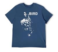 Jazz Music Lover Graphic Tee - Inspired by Legendary Saxophonists, Bird-Inspired Design Navy-Style 2XL