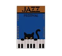 Jazz Music Poster 1965 Vintage 1965 Poster Canvas Wall Art Decor Painting for Home Living Room Bedroom 12x18inch(30x45cm) Unframe-style