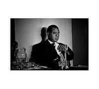 Jazz Musician Louis Armstrong Canvas Poster Wall Art Decor Print Picture Paintings for Living Room Bedroom Decoration Unframe-style 12x18inch(30x45cm)