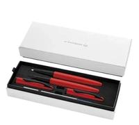 Jazz Noble Red Fountain Pen Set + Ball Pen