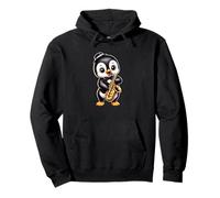 Jazz Penguin Musical Designs Pullover Hoodie