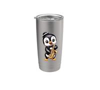 Jazz Penguin Musical Designs Stainless Steel Insulated Tumbler