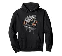 Jazz Pianist Vintage Chord Changes Standards Music Piano Pullover Hoodie