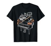 Jazz Pianist Vintage Chord Changes Standards Music Piano T-Shirt