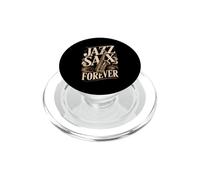 Jazz Sax Forever Saxophone Music Heritage PopSockets PopGrip for MagSafe