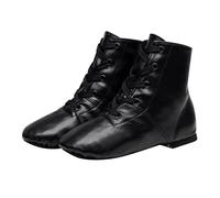 Jazz Shoes Girls Women Lace up High Top Wide Fit Split Sole Dance Trainers, Lightweight Modern Stage Ballroom Dancing Shoe - Modern Stage Dancing Shoe Dance Shoes for Women Clear 2