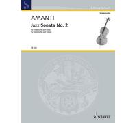 Jazz Sonata No. 2 Lucio Franco Amanti Book [Softcover] Cello and Piano Schott Mu