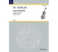 Jazz Sonatina cello and piano Koehler Schott Music Saddle-wire stitching