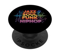 Jazz Soul Funk Hip Hop African American Pride Music Lover PopSockets Adhesive PopGrip