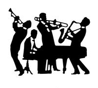 Jazz Swing Band Metal Cutting Die, Piano, Music, Trumpet, Saxophone, Trombone, Card Making, Paper Crafts, Scrapbooking, A3