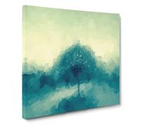 Jazz Tree Canvas Print | Gallery Wrapped 30mm Frame Wall Art | 14x14 inches | Ready to Hang | Abstract Landscape Picture | Living Room Bedroom Lounge Office