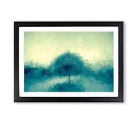 Jazz Tree in Abstract Framed Print | A2 Black Framed Wall Art | Ready to Hang | Abstract Floral Picture | Living Room Bedroom Lounge Office