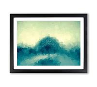 Jazz Tree In Abstract Modern Art Framed Print | A4 Black Framed Wall Art | Ready to Hang | Abstract Floral Picture | Living Room Bedroom Lounge Office