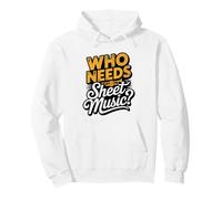 Jazz Trumpet Player No Sheet Music Improviser Improvisation Pullover Hoodie