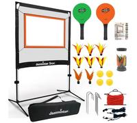 Jazzminton Sport - Indoor & Outdoor, No Boundaries - Similar to Pickleball, Badminton and Tennis with A Whole New Spin On It - Fun Games for Kids & Adults