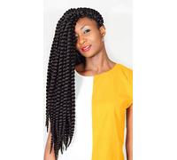 JAZZY BAHAMA CALYPSO TWIST CROCHET BRAID 24" (4 PACKETS) (1B)