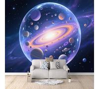 Jazzy Wallpaper Space Galaxy， 3D Wall murals Abstract Space 450x315cm Modern Decorative Photomurals Giant Poster Easy to Apply Bedroom Living Room Restyling
